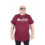 Moc Grande 25176 Black Mürdüm Sıfır Yaka Erkek T-shirt