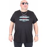 Moc Grande 25178 Start Stop Siyah Sıfır Yaka Erkek T-shirt