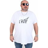 Moc Grande 25179 Paris Beyaz Sıfır Yaka Erkek T-shirt