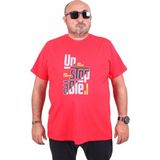 Moc Grande 25181 Kırmızı Günlük Stil Erkek T-shirt