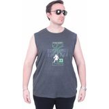 Moc Grande 26123 Basketball Antrasit Melanj Kolsuz Baskılı Erkek T-shirt
