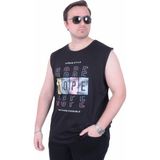 Moc Grande 26124 Hope Siyah Baskılı Kolsuz Erkek T-shirt