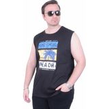 Moc Grande 26126 Miami Siyah Baskılı Kolsuz Erkek T-shirt