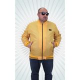 Moc Grande Büyük Beden Hardal Renk Basic Pilot Mont Erkekler İçin Şık Tasarım - 3XL