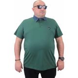 Moc Grande Büyük Beden Polo Kot Yaka T-Shirt Erkek 3XL Kısa Kol %97 Pamuk Nefti Renk