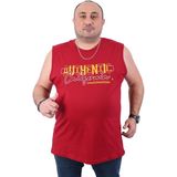 Moc Grande Erkek Büyük Beden Atlet Bis Yaka California Bordo 22133-2-STD - 2XL - Renkli