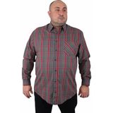 Moc Grande Erkek Cepli Gömlek Estacional 23372 Haki Renkli Uzun Kol Günlük Regular Fit - 7XL