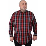 Moc Grande Erkek Gömlek Siyah Uzun Kol Regular Fit Günlük Stil %100 Pamuk - 3XL