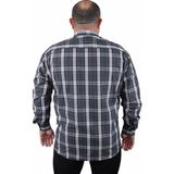 Moc Grande Erkek Gömlek Uzun Kol Çok Renkli Ekose-Kareli Regular Fit Günlük Stil 3XL 23366 Neftı