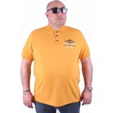 Moc Grande Mocgrande Erkek Büyük Beden Polo Tişört Eagle Face 23400 Hardal - 8XL