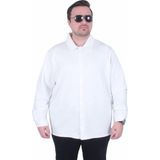 Moc Grande Mocgrande Erkek Büyük Beden Uzun Kollu Gömlek 25727 Ekru - 5XL