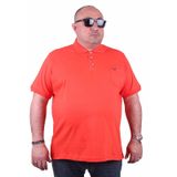 Moc Grande Polo 11501 Büyük Beden Nar Çiçeği Erkek T-shirt