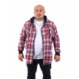 MOC GRANDE Starbattal Erkek Büyük Beden Kapüşonlu Sweat Oduncu Çiftcep 22203-1742