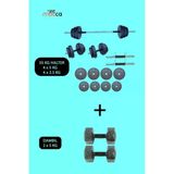 Mocca Style 35kg Halter Seti (2 X 5 KG) Dambıl Seti Ağırlık Ve Vücut Geliştirme Aleti Toplam 45 Kg