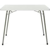 MOCCASTYLE 60X80 Cm BEYAZ Katlanır Balkon Bahçe Kamp Masası