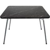 MOCCASTYLE 60X80 Cm Granit Desenli Katlanır Balkon Bahçe Kamp Masası