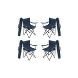 MoccaStyle MAVİ REJİSÖR SANDALYE 4LÜ