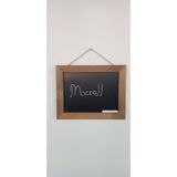 Moccoll Dekoratif Kara Yazı Tahtası Duvar Tahtası Menü Yazı Tahtası 30 x 40 cm