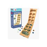 Moccotoys Ahşap Mangala (Renkli Cam Taşlı - Karışık Renkler) Masif Büyük Boy
