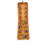 Moccotoys Ahşap Mangala (RENKLİ CAM TAŞLI - YEŞİL) Bez Çantalı-masif Büyük Boy