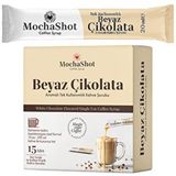 Mocha Shot Beyaz Çikolata Aromalı Tek Kullanımlık Kahve Şurubu 13 Ml X 15'Li