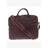 Mocha Still Hakiki Süet Deri 13-14 inç MacBook/Laptop Çantası