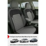 Mocha Taytüyü Oto Koltuk Kılıfı (Fiat Egea-Linea-Punto-Albea-Marea-Tipo-Uno Uyumlu) - Füme
