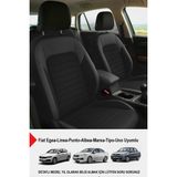Mocha Taytüyü Oto Koltuk Kılıfı (Fiat Egea-Linea-Punto-Albea-Marea-Tipo-Uno Uyumlu) - Siyah