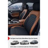 Mocha Taytüyü Oto Koltuk Kılıfı (Fiat Egea-Linea-Punto-Albea-Marea-Tipo-Uno Uyumlu) - Taba