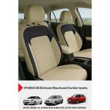 Mocha Taytüyü Oto Koltuk Kılıfı (Hyundai I20-I30-ACCENT Blue-Era-Getz Uyumlu) - Bej