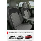 Mocha Taytüyü Oto Koltuk Kılıfı (Hyundai I20-I30-ACCENT Blue-Era-Getz Uyumlu) - Füme