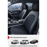 Mocha Taytüyü Oto Koltuk Kılıfı-(Opel Corsa-Astra-Vectra Uyumlu) - Siyah