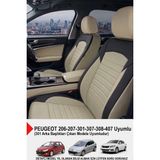 Mocha Taytüyü Oto Koltuk Kılıfı (Peugeot 206-207-208-306-307-407 Uyumlu) - Bej