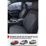 Mocha Taytüyü Oto Koltuk Kılıfı (Peugeot 206-207-208-306-307-407 Uyumlu) - Füme