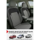 Mocha Taytüyü Oto Koltuk Kılıfı (Peugeot 206-207-208-306-307-407 Uyumlu) - Füme