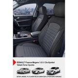 Mocha Taytüyü Oto Koltuk Kılıfı (Renault Fluence-Megan 1-2-3-Clio-Symbol-Taliant-Toros Uyumlu) - Füme