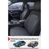 Mocha Taytüyü Oto Koltuk Kılıfı-(Tofaş Kartal-Şahin-Doğan-Serçe-Tempra Uyumlu) - Füme