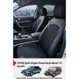 Mocha Taytüyü Oto Koltuk Kılıfı-(Tofaş Kartal-Şahin-Doğan-Serçe-Tempra Uyumlu) - Siyah