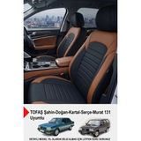 Mocha Taytüyü Oto Koltuk Kılıfı-(Tofaş Kartal-Şahin-Doğan-Serçe-Tempra Uyumlu) - Taba