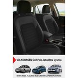 Mocha Taytüyü Oto Koltuk Kılıfı (Volkswagen Bora-Golf-Jetta-Polo Uyumlu) - Siyah