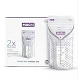 Mochi Mor Beyaz 50'li Anne Sütü Saklama Poşeti
