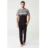Mod Collection 3253 Pamuklu Kısa Kol Erkek Pijama Takım Mn3253ep