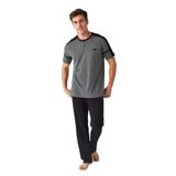Mod Collection Sıfır Yaka Kısa Kol Erkek Pijama Takım