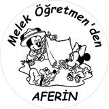 Mod Kaşe Kişiye Özel Aferin Öğretmen Kaşesi
