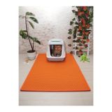 MOD10 75x110 Cm Turuncu Kedi Tuvaleti Önü Paspasi Kedi Kumu Paspasi
