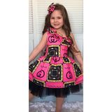 Moda Akçem Tek Kol Kabarık Abiye Elbise - 3 - 4 Yaş - Pembe