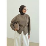 Moda Aksa 7780 Life Çapraz Düğme Ceket Gömlek Vizon