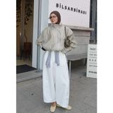 Moda Aksa Kareli Bomber Ceket Yeşil - 2