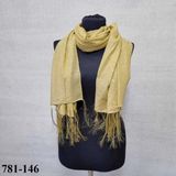 Moda Akyüz Simli Ve Püsküllü Abiye Şal Sarı 781-146