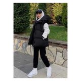 Moda Alkoç Kadın Kapüşonlu Şişme Yelek